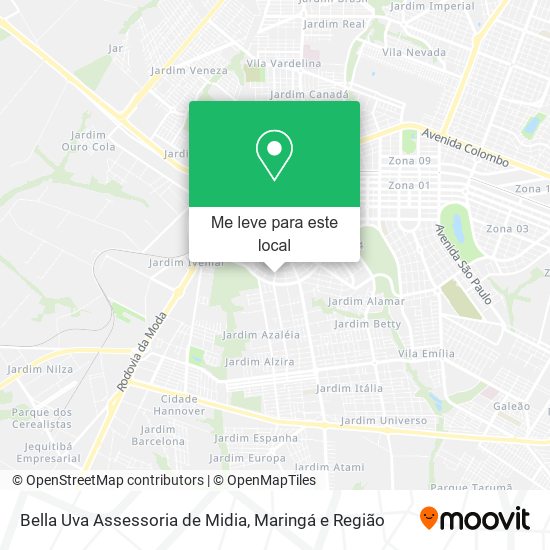 Bella Uva Assessoria de Midia mapa