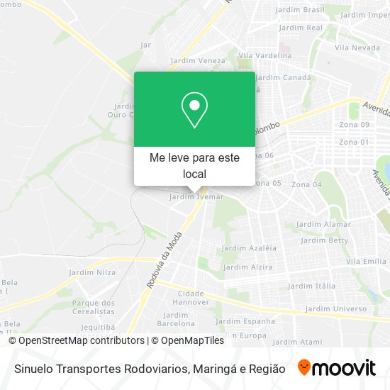 Sinuelo Transportes Rodoviarios mapa