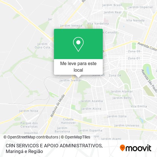 CRN SERVICOS E APOIO ADMINISTRATIVOS mapa