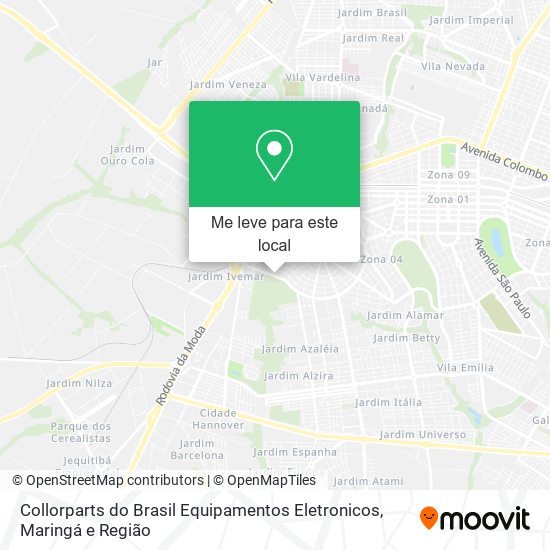 Collorparts do Brasil Equipamentos Eletronicos mapa