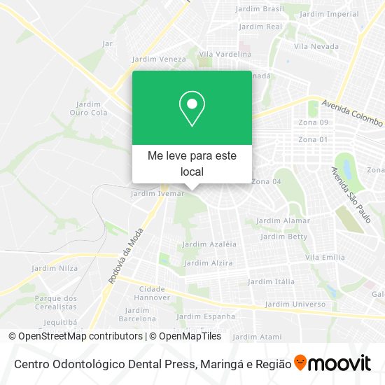 Centro Odontológico Dental Press mapa