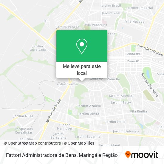 Fattori Administradora de Bens mapa