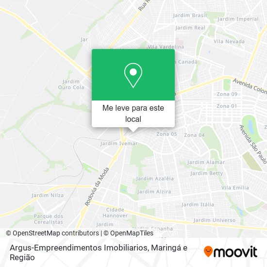 Argus-Empreendimentos Imobiliarios mapa