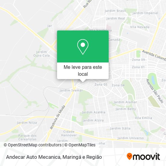 Andecar Auto Mecanica mapa