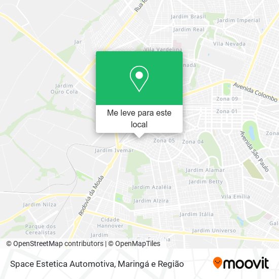 Space Estetica Automotiva mapa