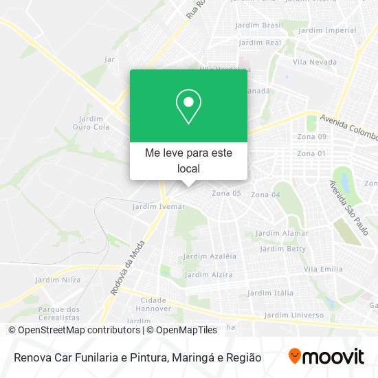 Renova Car Funilaria e Pintura mapa