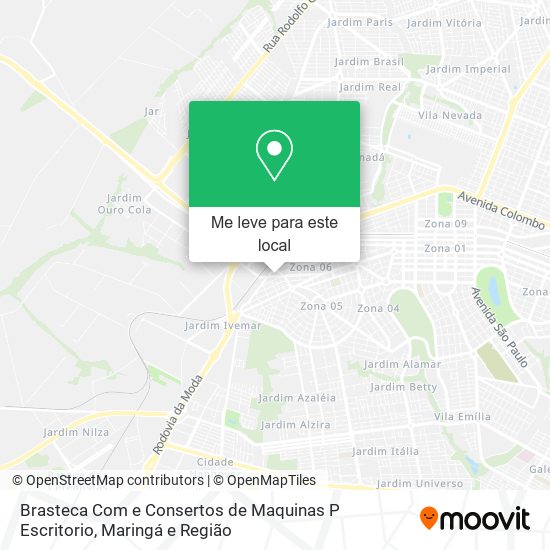 Brasteca Com e Consertos de Maquinas P Escritorio mapa