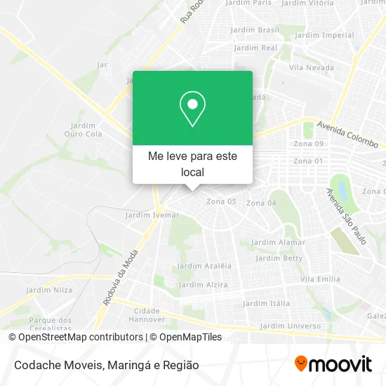 Codache Moveis mapa