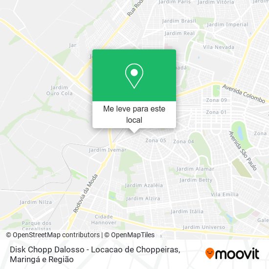 Disk Chopp Dalosso - Locacao de Choppeiras mapa