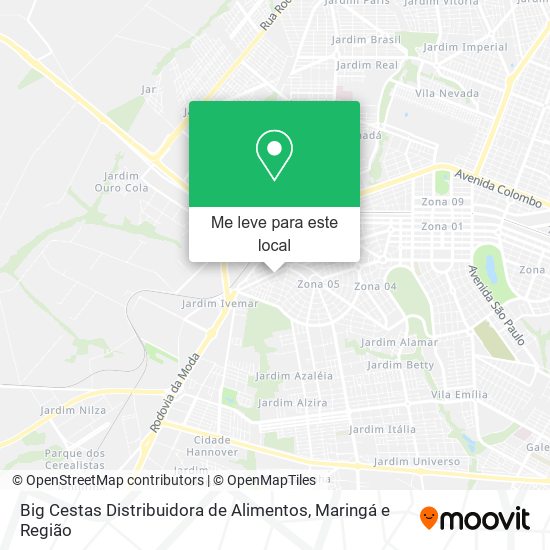 Big Cestas Distribuidora de Alimentos mapa