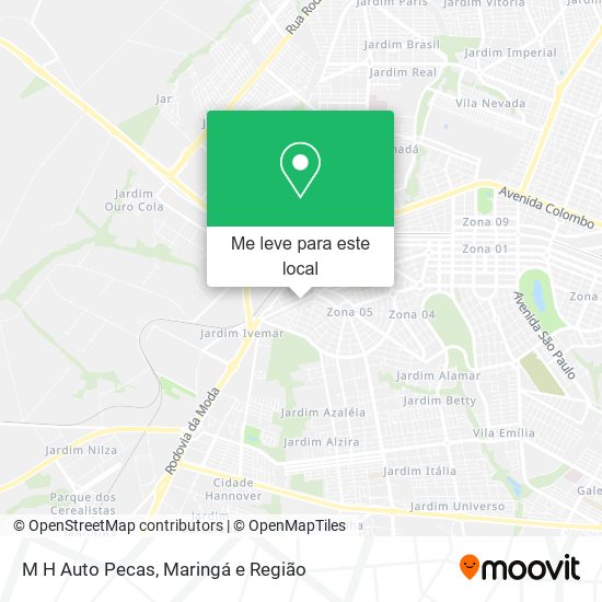 M H Auto Pecas mapa