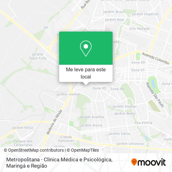 Metropolitana - Clínica Médica e Psicológica mapa