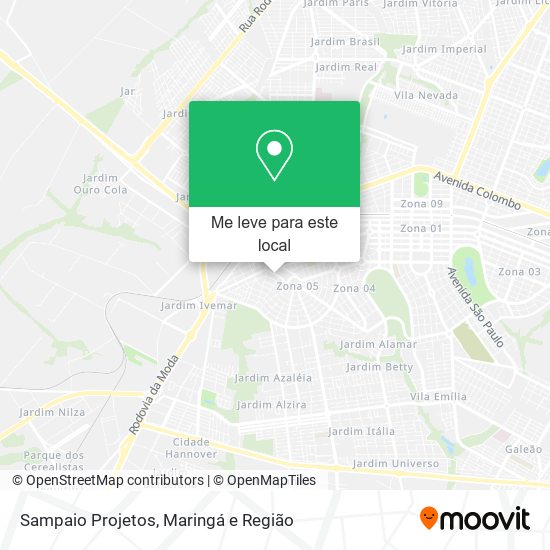 Sampaio Projetos mapa