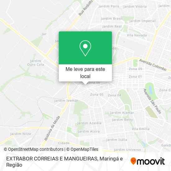 EXTRABOR CORREIAS E MANGUEIRAS mapa