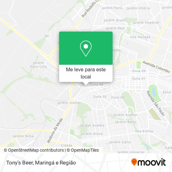 Tony's Beer mapa