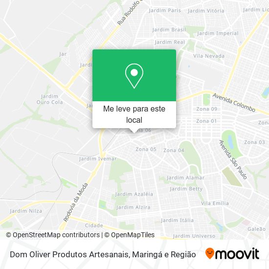 Dom Oliver Produtos Artesanais mapa