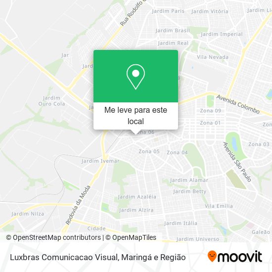 Luxbras Comunicacao Visual mapa