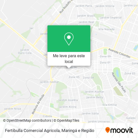 Fertibulla Comercial Agrícola mapa