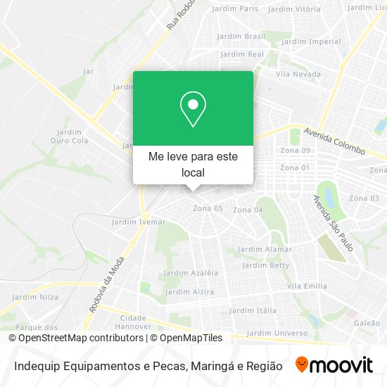 Indequip Equipamentos e Pecas mapa