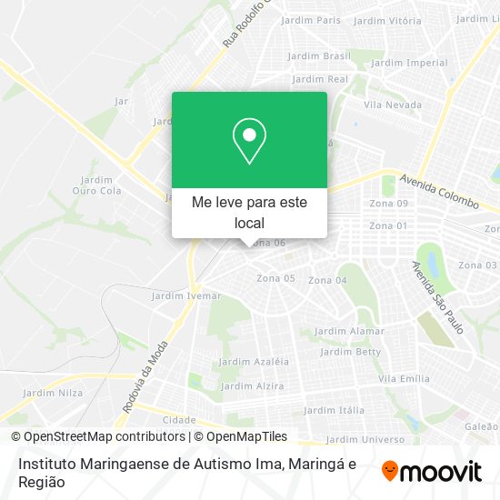 Instituto Maringaense de Autismo Ima mapa
