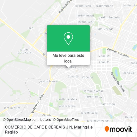 COMERCIO DE CAFE E CEREAIS J N mapa
