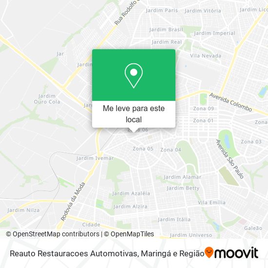 Reauto Restauracoes Automotivas mapa