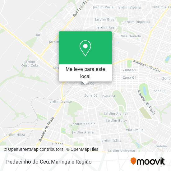 Pedacinho do Ceu mapa