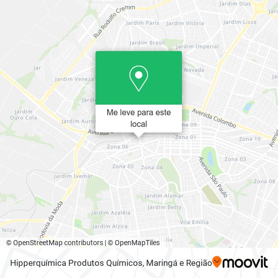 Hipperquímica Produtos Químicos mapa