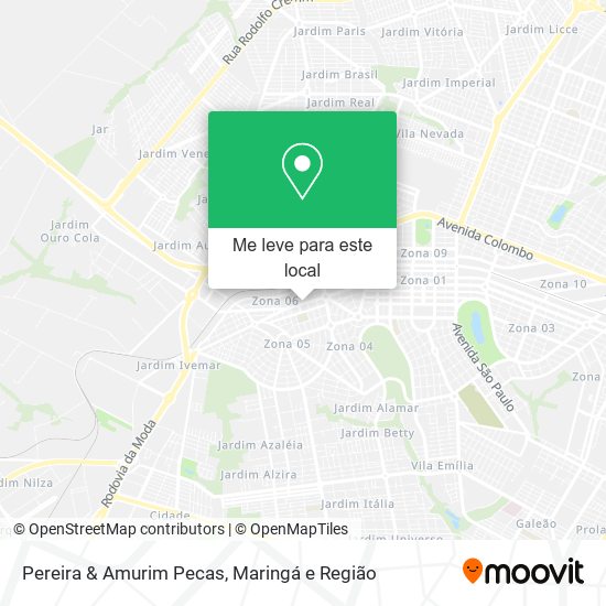 Pereira & Amurim Pecas mapa