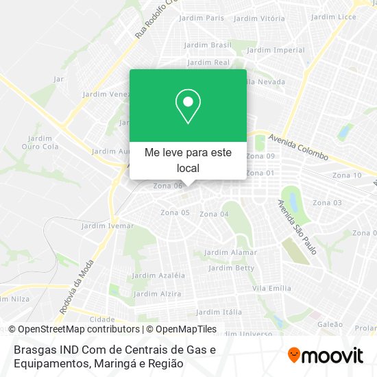 Brasgas IND Com de Centrais de Gas e Equipamentos mapa