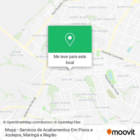 Mspp - Servicos de Acabamentos Em Pisos e Azulejos mapa