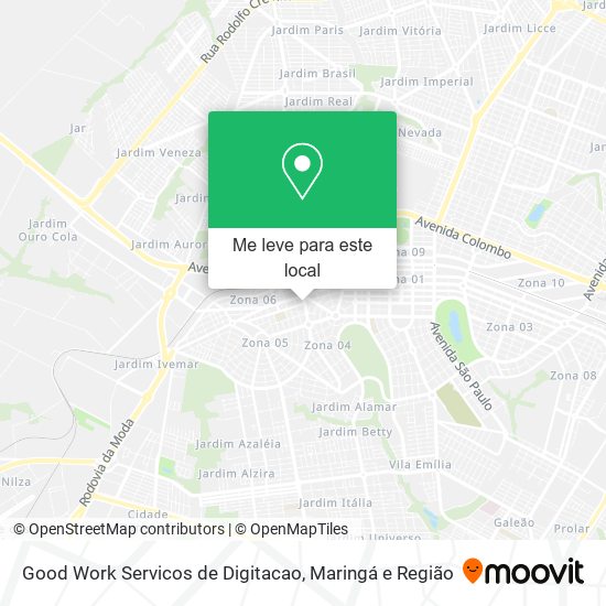 Good Work Servicos de Digitacao mapa