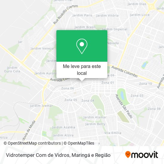 Vidrotemper Com de Vidros mapa