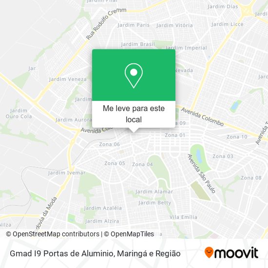 Gmad I9 Portas de Aluminio mapa