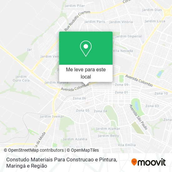 Constudo Materiais Para Construcao e Pintura mapa