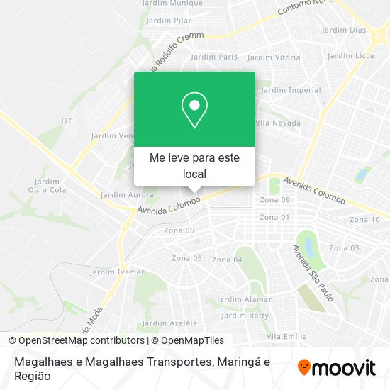 Magalhaes e Magalhaes Transportes mapa