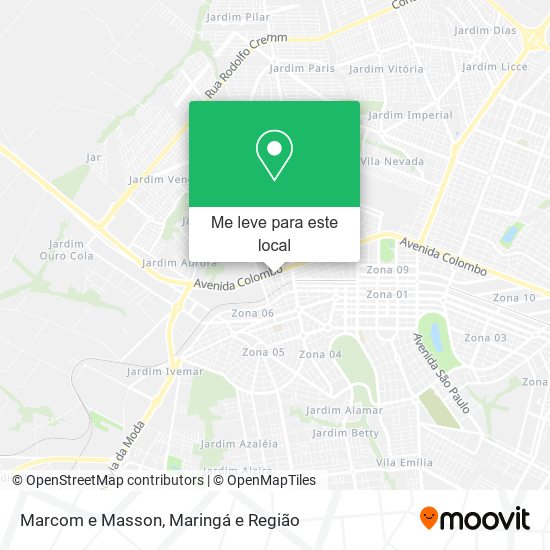 Marcom e Masson mapa