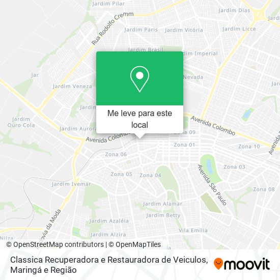 Classica Recuperadora e Restauradora de Veiculos mapa