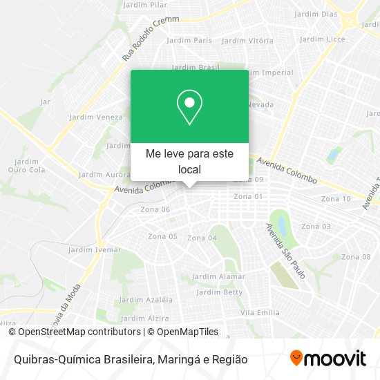 Quibras-Química Brasileira mapa