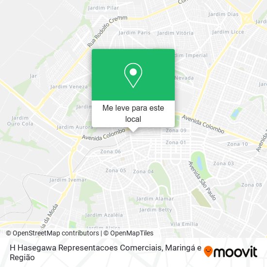 H Hasegawa Representacoes Comerciais mapa