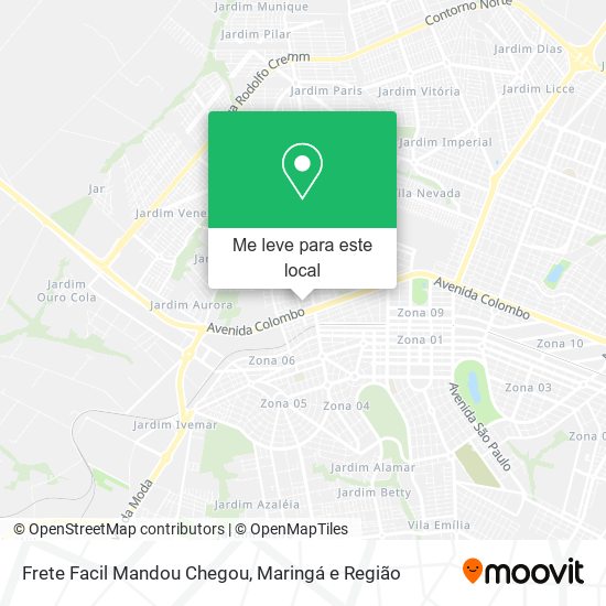 Frete Facil Mandou Chegou mapa