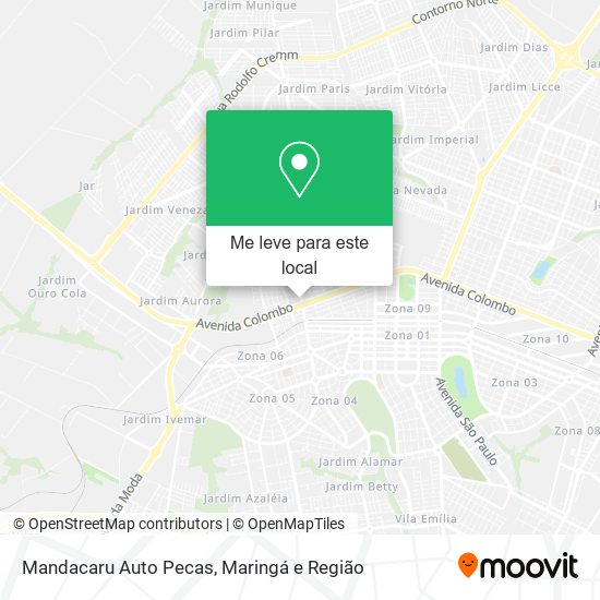 Mandacaru Auto Pecas mapa