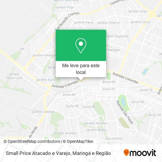 Small Price Atacado e Varejo mapa