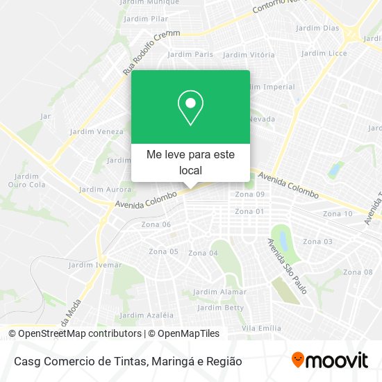 Casg Comercio de Tintas mapa