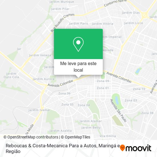 Reboucas & Costa-Mecanica Para a Autos mapa