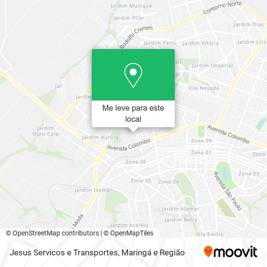 Jesus Servicos e Transportes mapa