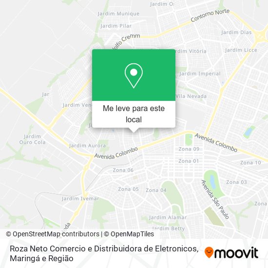 Roza Neto Comercio e Distribuidora de Eletronicos mapa