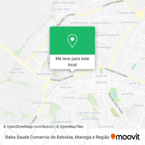 Beba Saude Comercio de Bebidas mapa