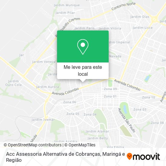 Acc Assessoria Alternativa de Cobranças mapa