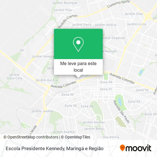 Escola Presidente Kennedy mapa